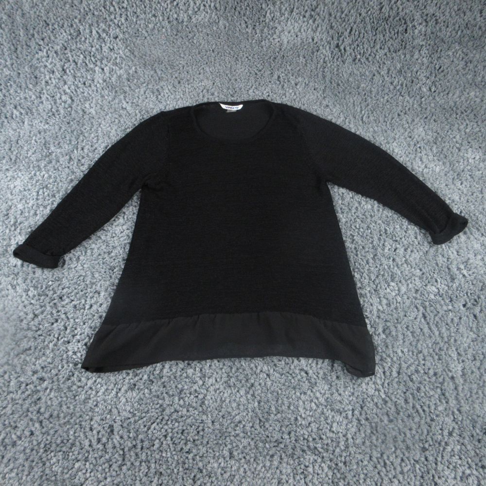 Nygard Shirt Womens Large Black Long Sleeve Pullover Top